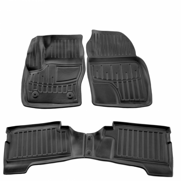 Kumi 3D matot FORD C-Max hybrid 2010-2019, 4 pc. / musta / 5007234 / kohotetut reunat