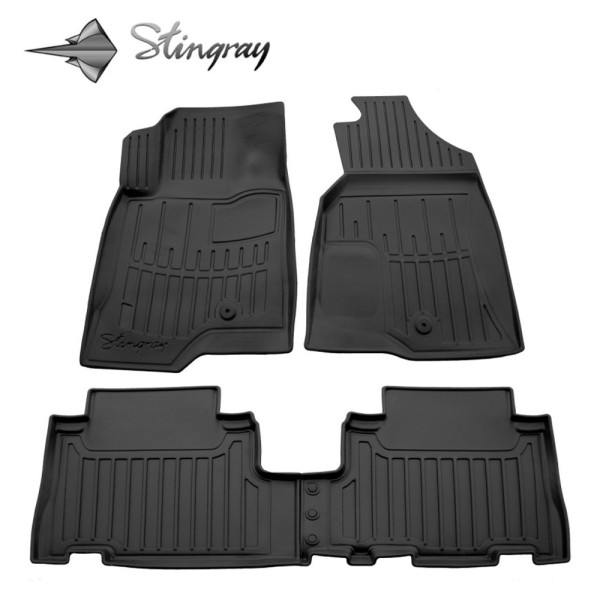 Kumi 3D matot OPEL Antara 2006-2018, 4 pc. / musta / 5015154 / kohotetut reunat