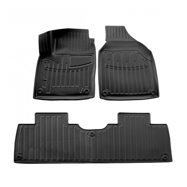 Kumi 3D matot SEAT Alhambra I 7M 1996-2010, 3 pc. / musta / 5024373 / kohotetut reunat