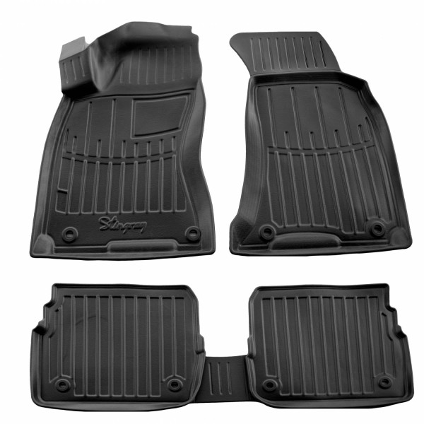 Kumi 3D matot SKODA Superb I 3U 2001-2008, 5 pc. / musta / 5020155 / kohotetut reunat